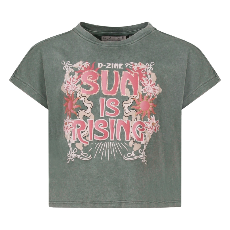 D-zine Asente Z10202 t-shirts korte mouw Army