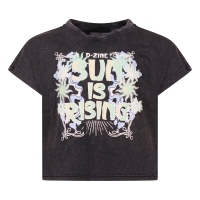 D-zine Asente Z10202 t-shirts korte mouw Zwart