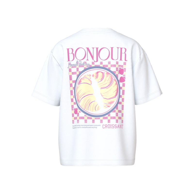 name it NKFDABIA SS NREG TOP t-shirts korte mouw White