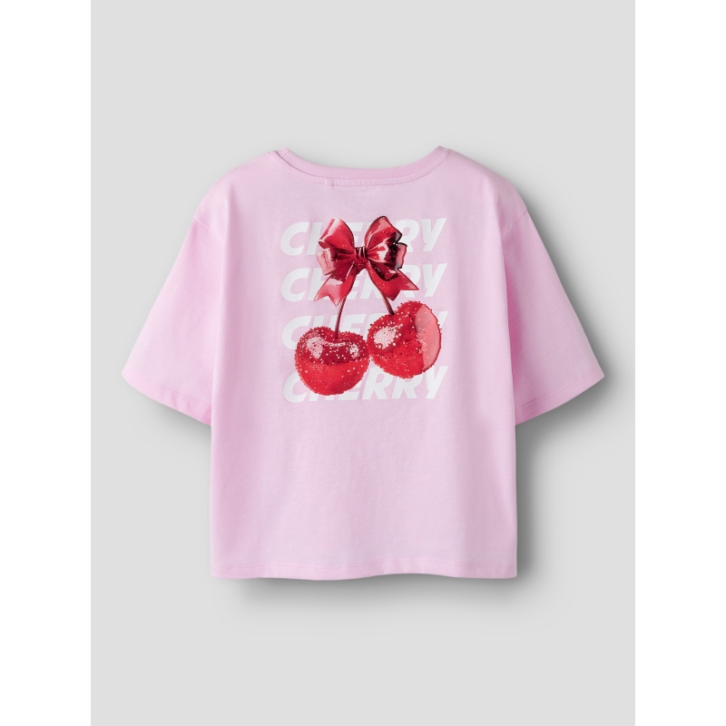 name it NKFFARINAZ SS NREG SHORT TOP BOX t-shirts korte mouw Pink