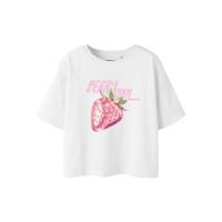 name it NKFFARINAZ SS NREG SHORT TOP BOX t-shirts korte mouw White