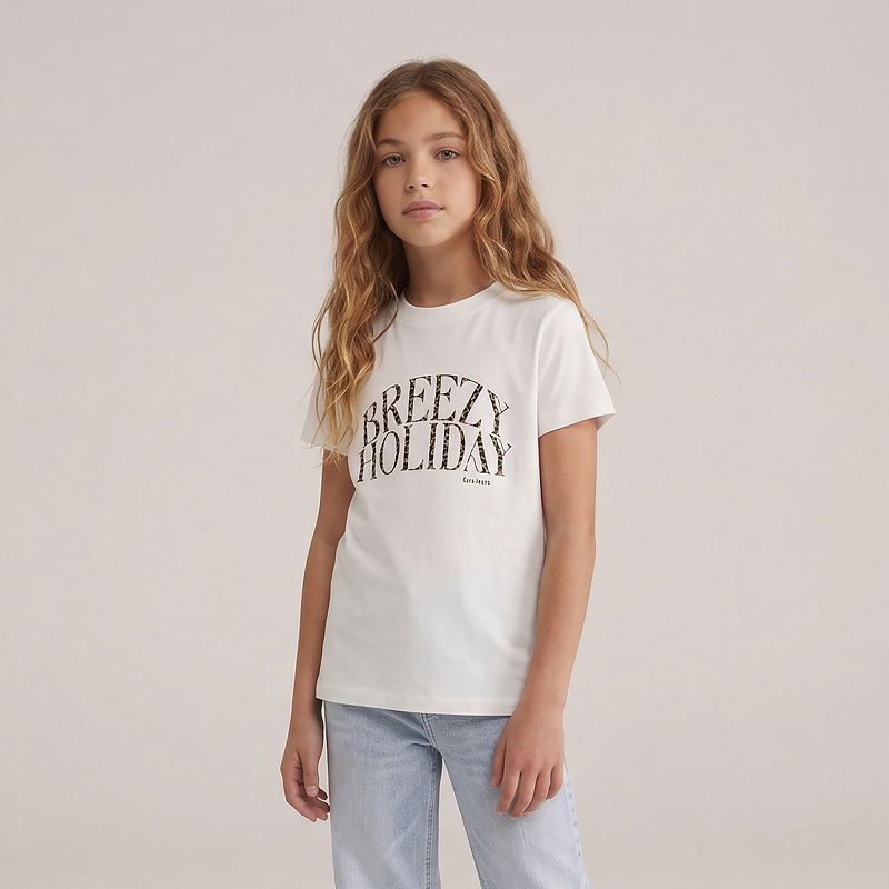 CARS jeans & casuals Inara kids t-shirts korte mouw Wit