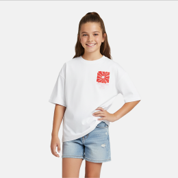 CARS jeans & casuals Junie kids meisjes T-shirt korte mouw Wit