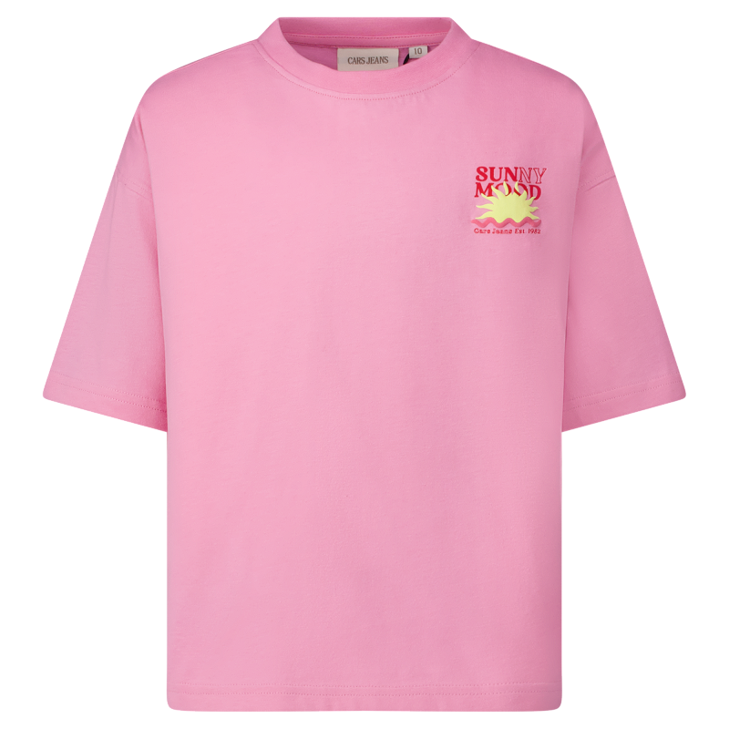 CARS jeans & casuals Teddy kids t-shirts korte mouw pastel pink