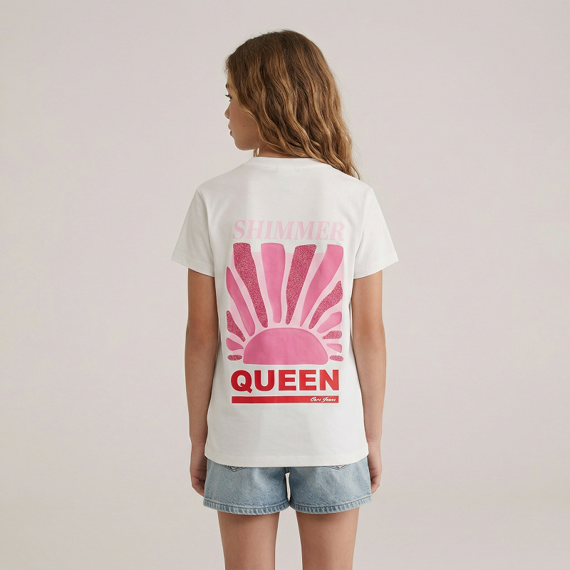 CARS jeans & casuals Zoya kids t-shirts korte mouw Wit