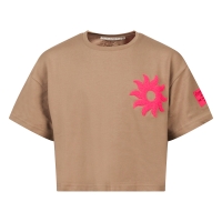 D-zine Angela Z10696 t-shirts korte mouw Zand