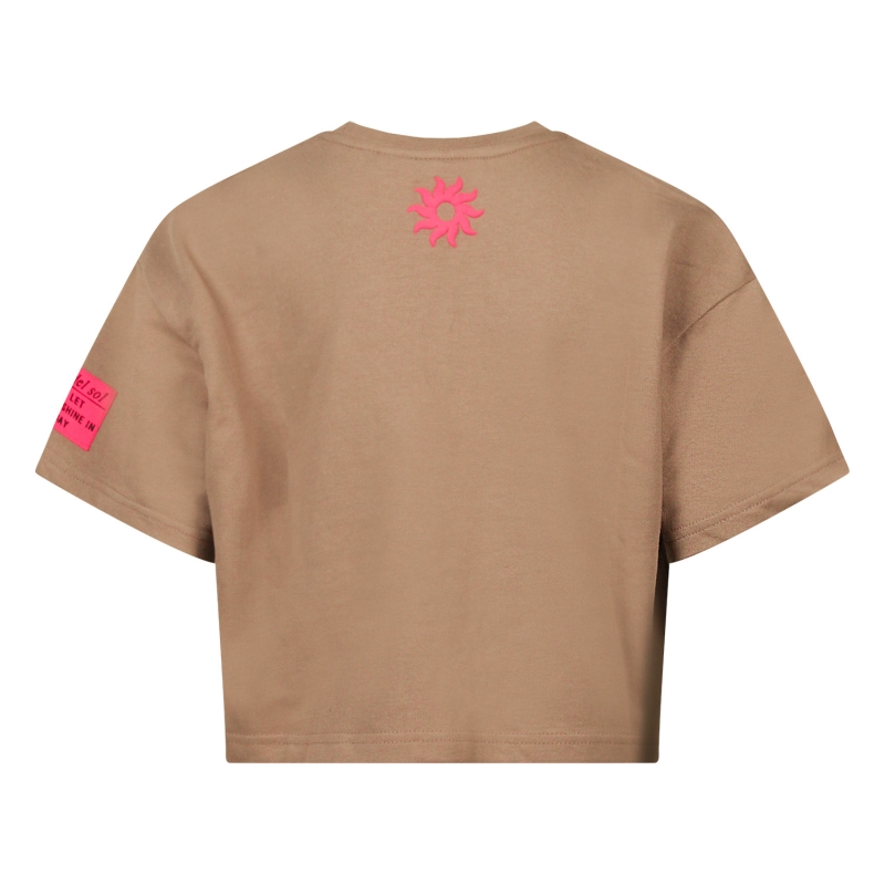 D-zine Angela Z10696 t-shirts korte mouw Zand