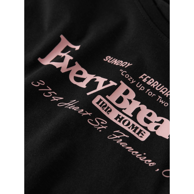 name it NKFKATIMO SS NREG TOP BOX t-shirts korte mouw Black