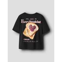 name it NKFKATIMO SS NREG TOP BOX t-shirts korte mouw Black