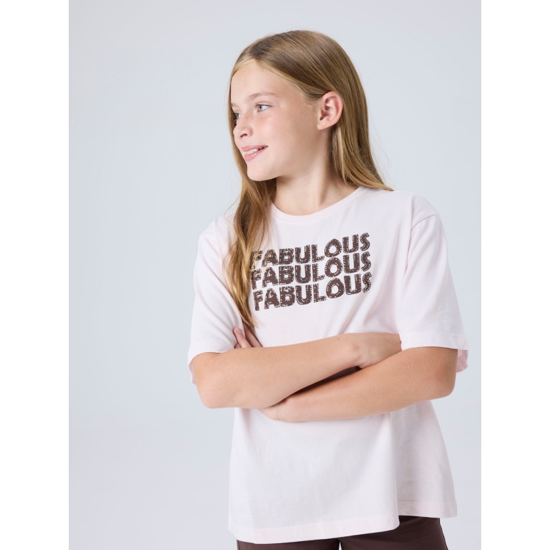 name it NKFKARINA SS NREG TOP PB t-shirts korte mouw Red