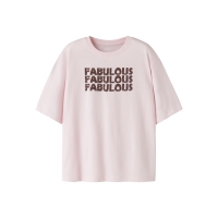 name it NKFKARINA SS NREG TOP PB t-shirts korte mouw Red