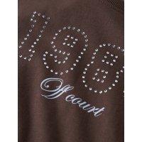 name it NKFKARINA SS NREG TOP PB t-shirts korte mouw Brown