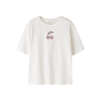 name it NKFKARINA SS NREG TOP PB t-shirts korte mouw White