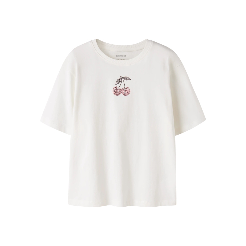 name it NKFKARINA SS NREG TOP PB t-shirts korte mouw White