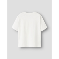 name it NKFDYBA ROLLINGS SS NREG TOP BOX UNV t-shirts korte mouw White