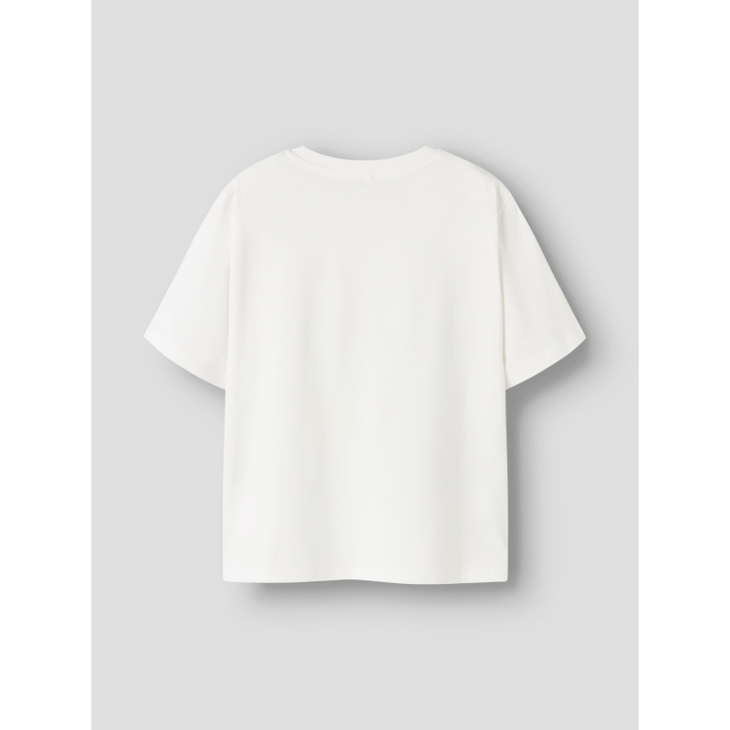 name it NKFDYBA ROLLINGS SS NREG TOP BOX UNV t-shirts korte mouw White