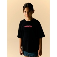 name it NKFLTOM SS RLX TOP t-shirts korte mouw Black