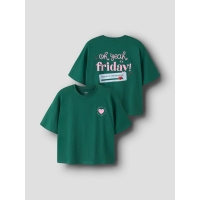 name it NKFLTOM SS RLX TOP t-shirts korte mouw Turquoise