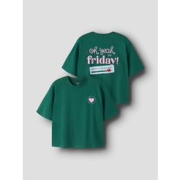 name it NKFLTOM SS RLX TOP meisjes T-shirt korte mouw Turquoise
