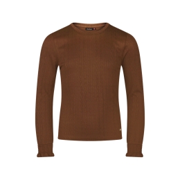 Persival 3110600 W10047 meisjes Meisjes t-shirts lange mouw Bruin