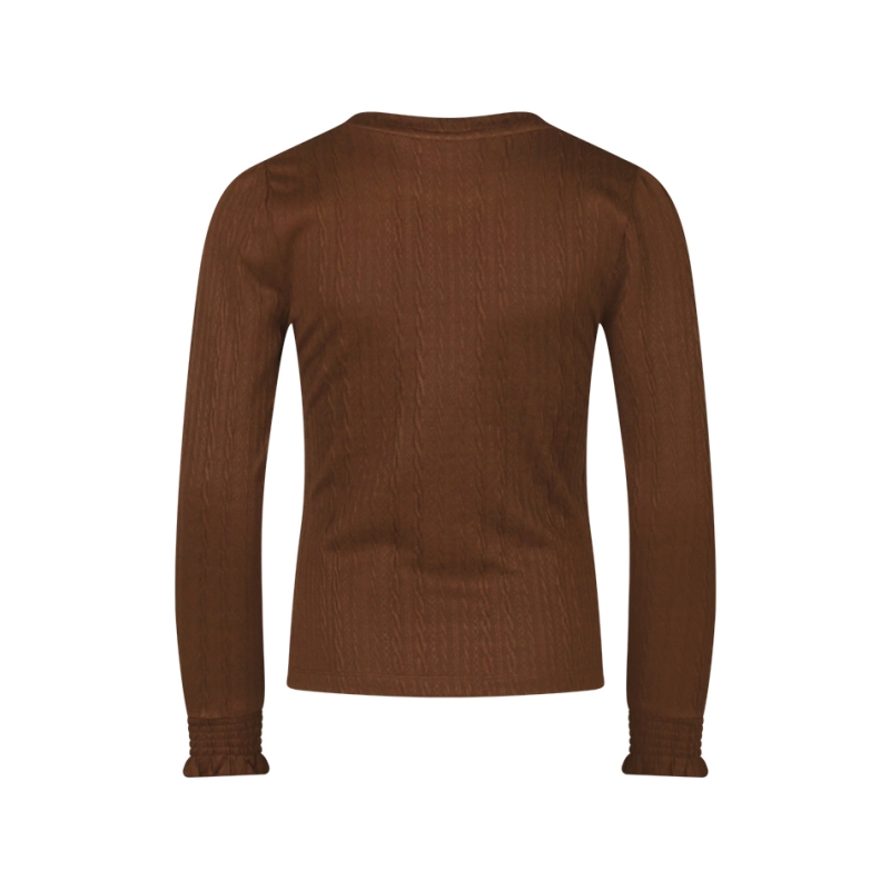 Persival 3110600 W10047 t-shirt lange mouw Bruin