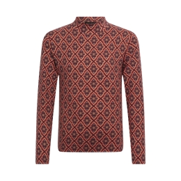 D-zine Tieneke W10121 meisjes t-shirts lange mouw Rood bordo