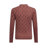 D-zine Tieneke W10121 t-shirt lange mouw Rood bordo