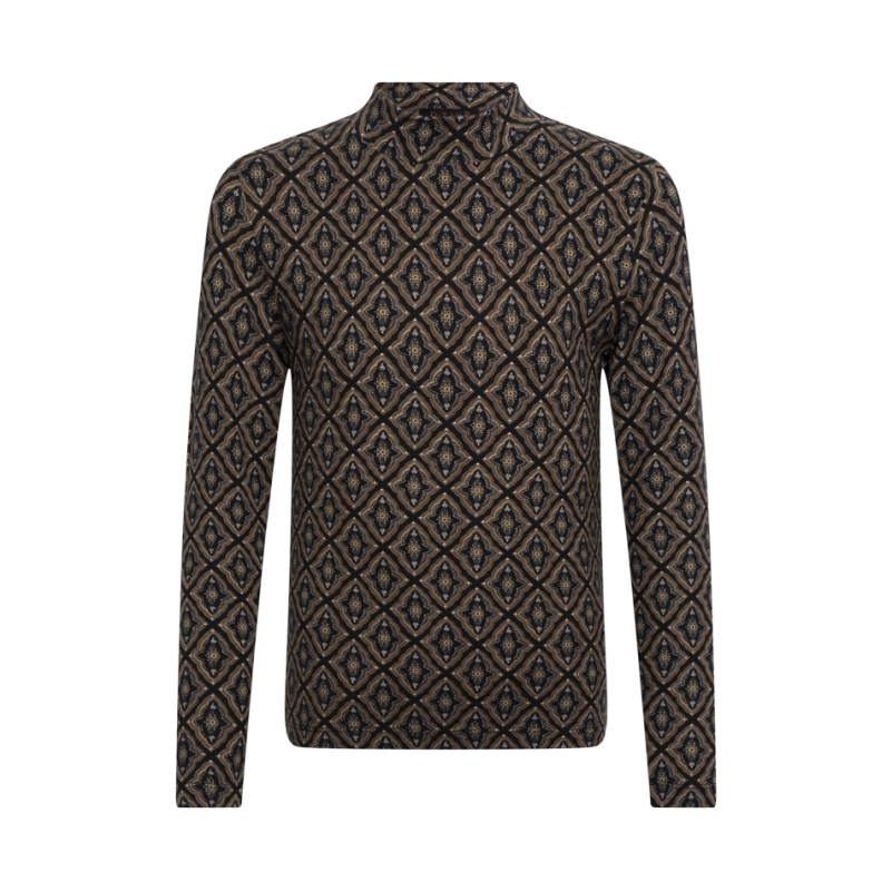 D-zine Tieneke W10121 t-shirt lange mouw Zand