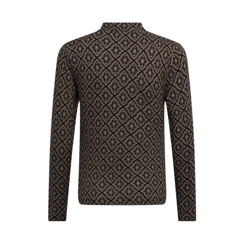 D-zine Tieneke W10121 t-shirt lange mouw Zand