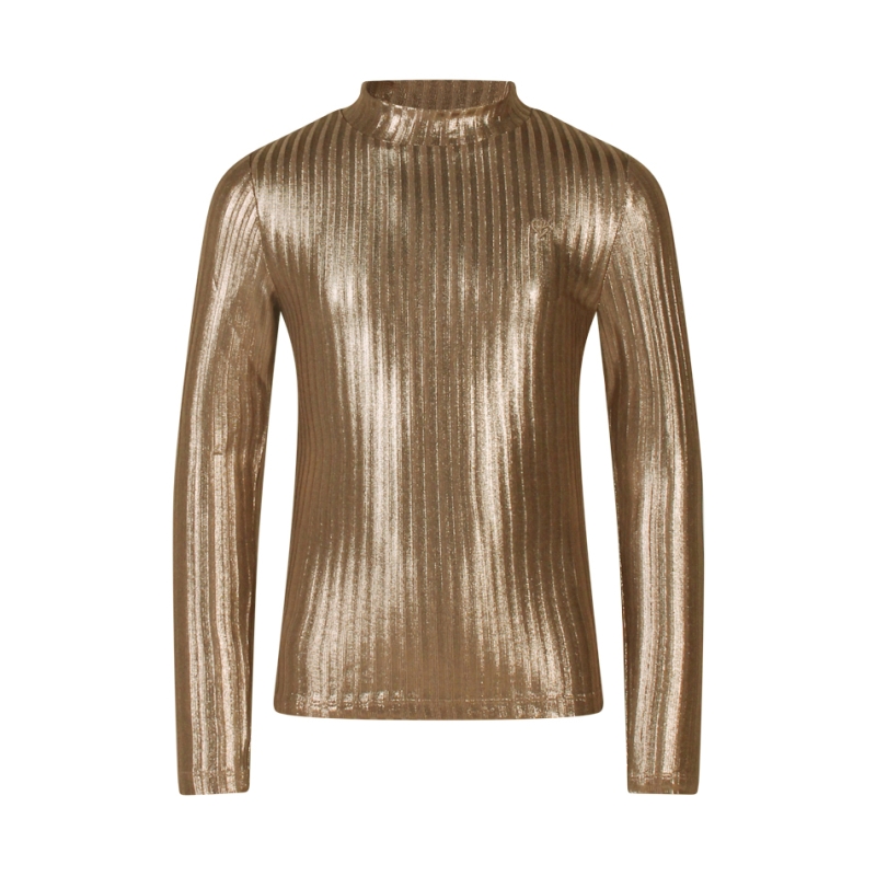 D-zine Tooske W10112 t-shirt lange mouw Brons