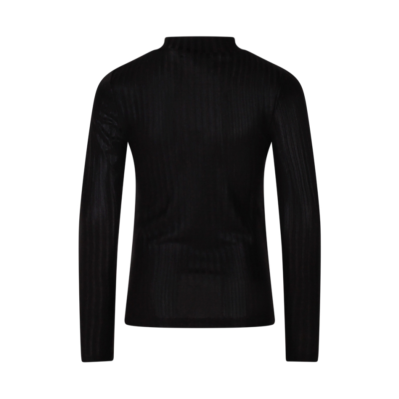 D-zine Tooske W10112 t-shirt lange mouw Zwart