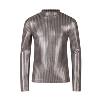 D-zine Tooske W10112 t-shirt lange mouw Grijs zilver