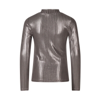 D-zine Tooske W10112 t-shirt lange mouw Grijs zilver