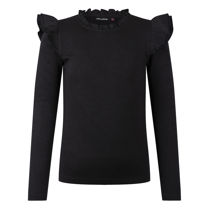 Persival 3310600 W20066 t-shirt lange mouw Zwart