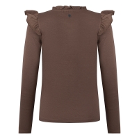Persival 3310600 W20066 t-shirt lange mouw Bruin donker