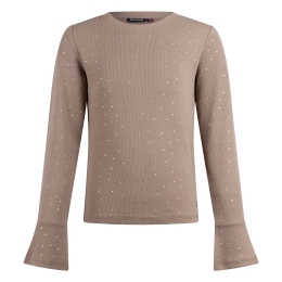 Persival 3310604 W20111 meisjes t-shirts lange mouw Taupe
