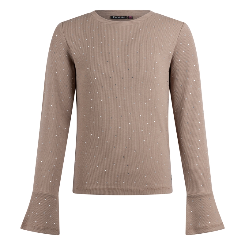 Persival 3310604 W20111 t-shirt lange mouw Taupe