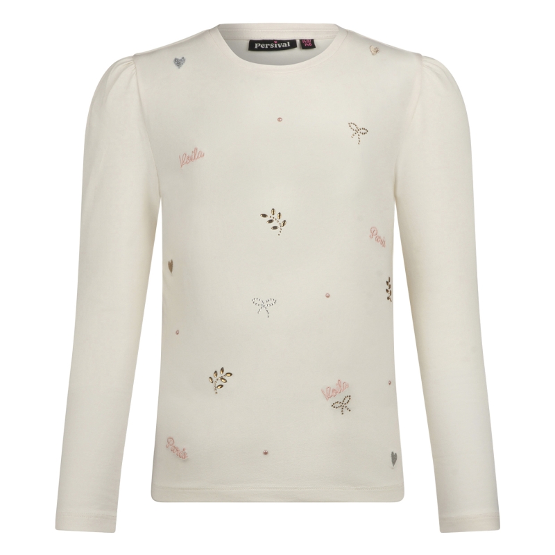 Persival 3310605 W20112 t-shirt lange mouw Cream
