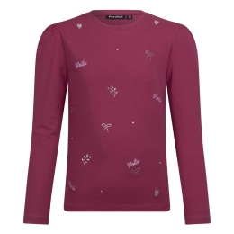 Persival 3310605 W20112 meisjes t-shirts lange mouw Cerise