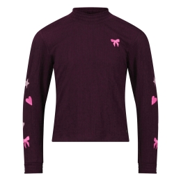 Persival 3310606 W20113 meisjes t-shirts lange mouw Bordeaux