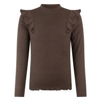 Persival 3310608 W20144 t-shirt lange mouw Bruin donker