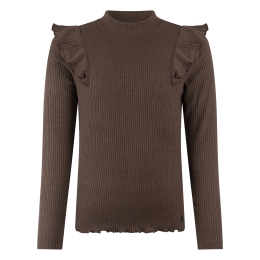 Persival 3310608 W20144 meisjes T-shirts lange mouwen Bruin donker