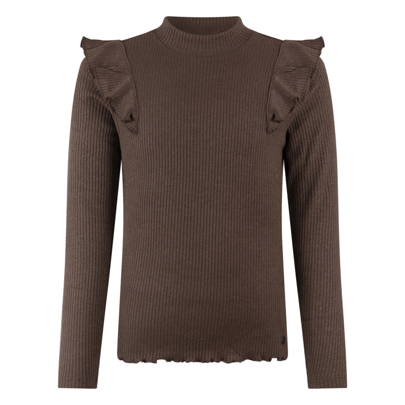 Persival 3310608 W20144 t-shirt lange mouw Bruin donker