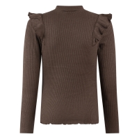 Persival 3310608 W20144 t-shirt lange mouw Bruin donker