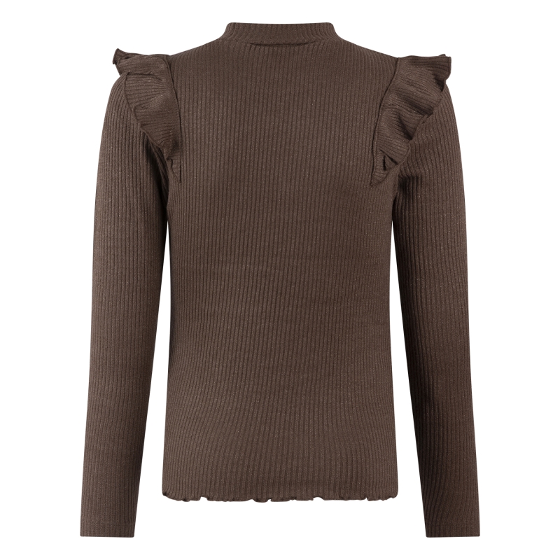 Persival 3310608 W20144 t-shirt lange mouw Bruin donker