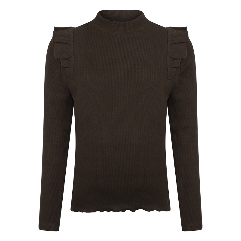 Persival 3310609 W20145 t-shirt lange mouw Bruin donker