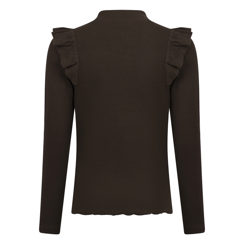 Persival 3310609 W20145 t-shirt lange mouw Bruin donker