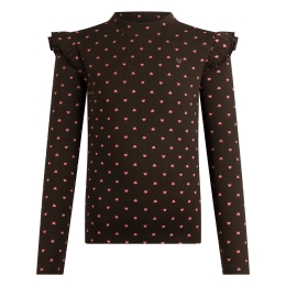 Persival 3310610 W20146 meisjes t-shirts lange mouw Bruin donker