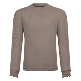 Persival 3310611 W20147 meisjes t-shirts lange mouw Taupe