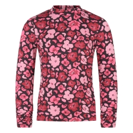 Persival Colly aop W20237 meisjes t-shirts lange mouw Wijnrood